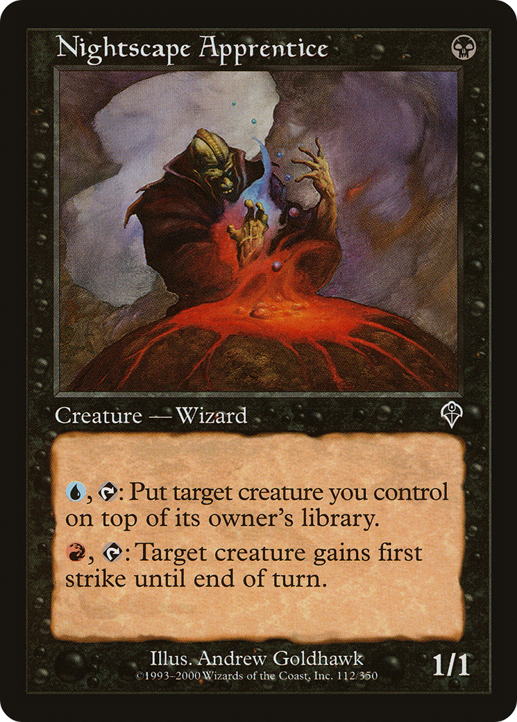 Image of Nightscape Apprentice (INV-112) - Invasion Foil