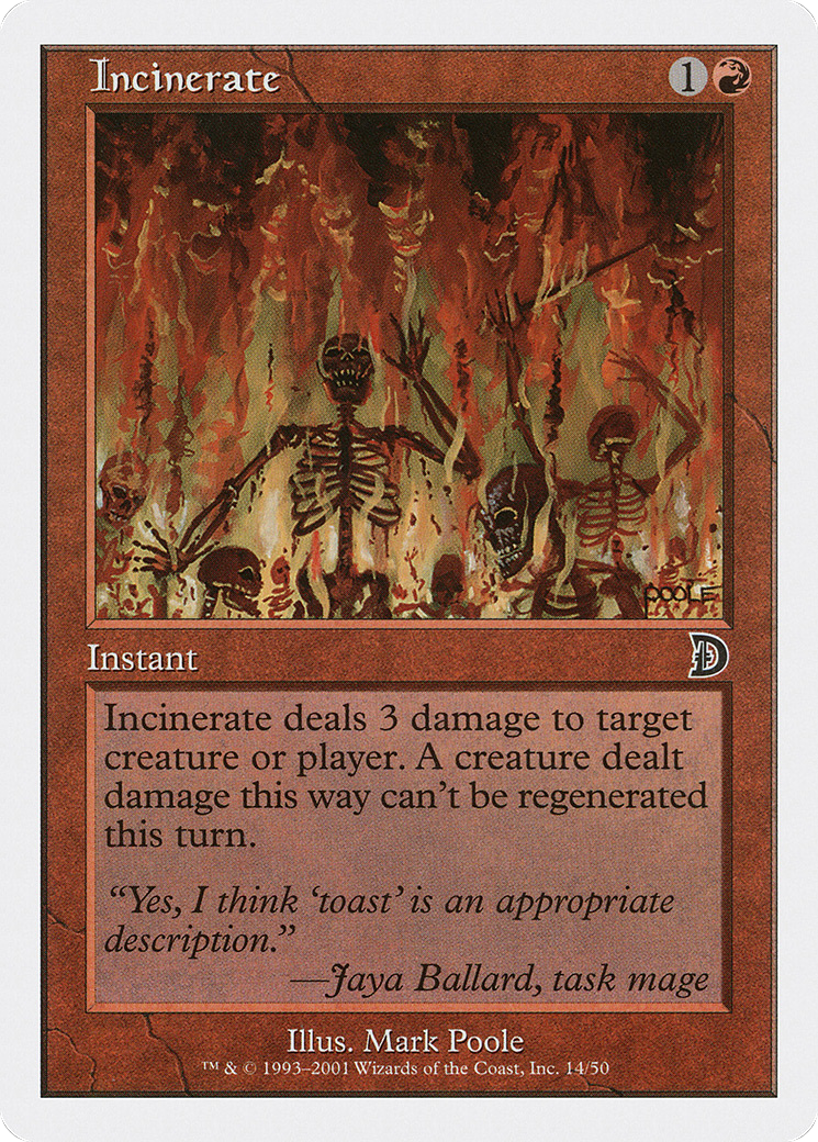 Image of Incinerate (DKM-014) - Deckmasters