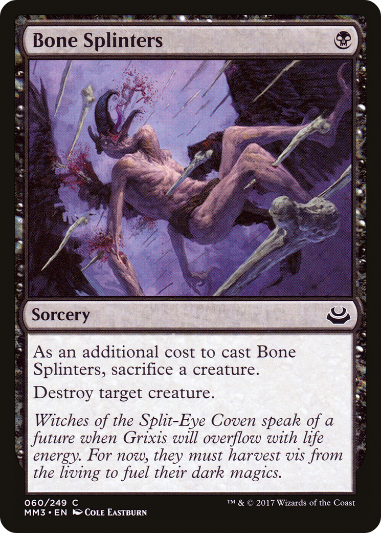 Image of Bone Splinters (MM3-060) - Modern Masters 2017 Foil