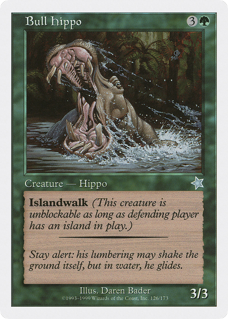 Image of Bull Hippo (S99-126) - Starter 1999