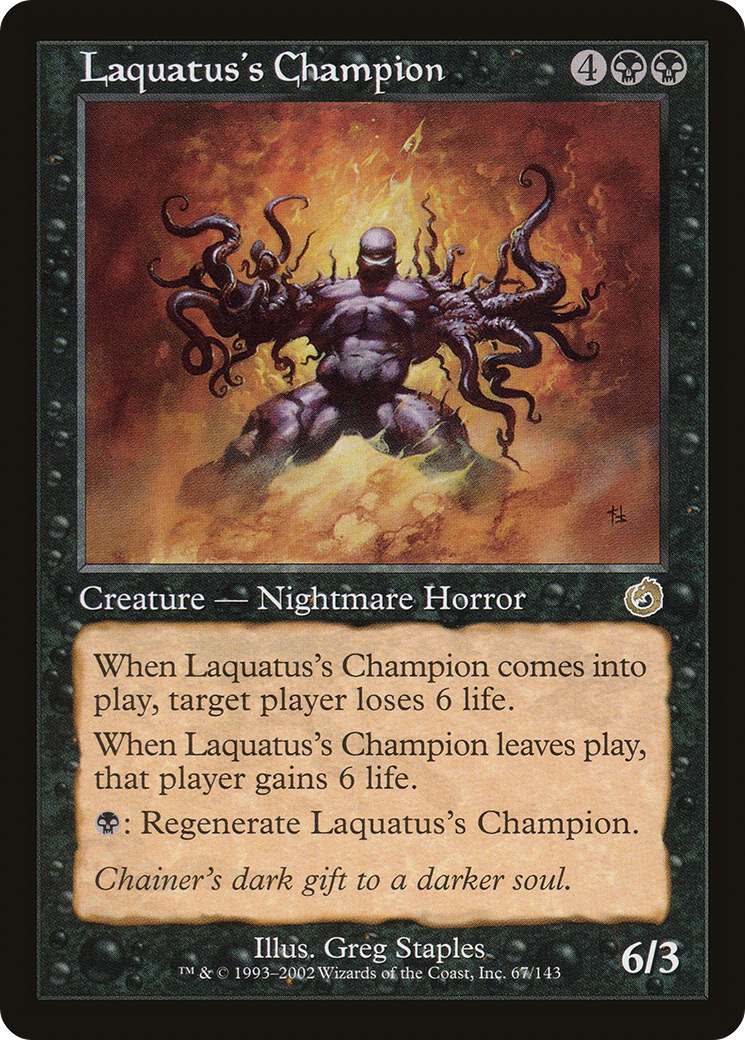 Image of Laquatus's Champion (TOR-067) - Torment Foil