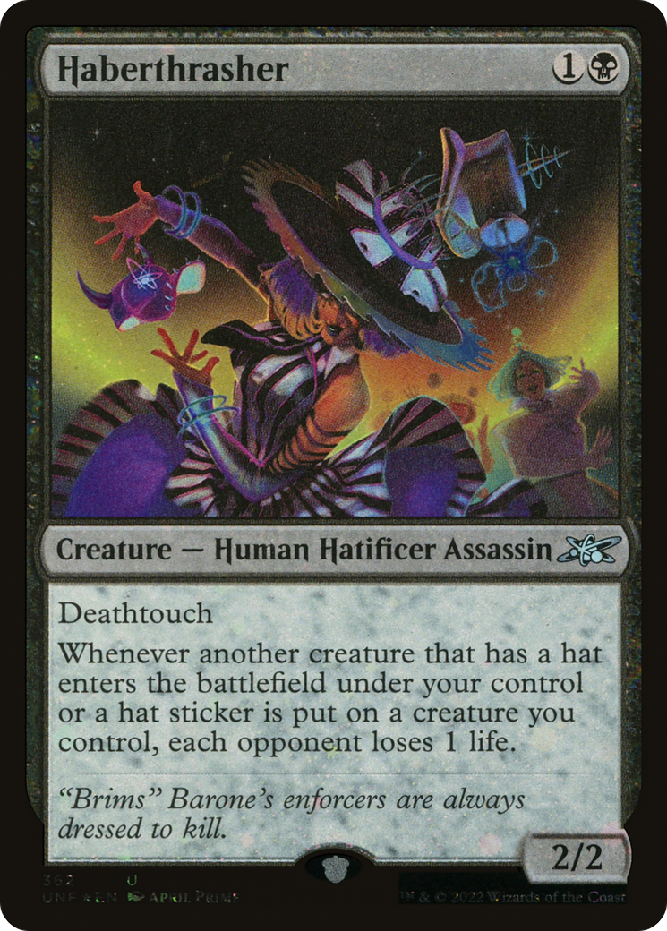 Image of Haberthrasher (Galaxy Foil) (UNF-362) - Unfinity Foil
