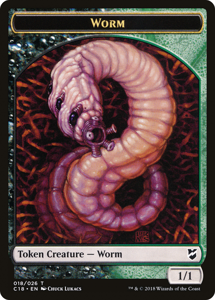 Image of Worm (TC18-018) - Commander 2018 Tokens
