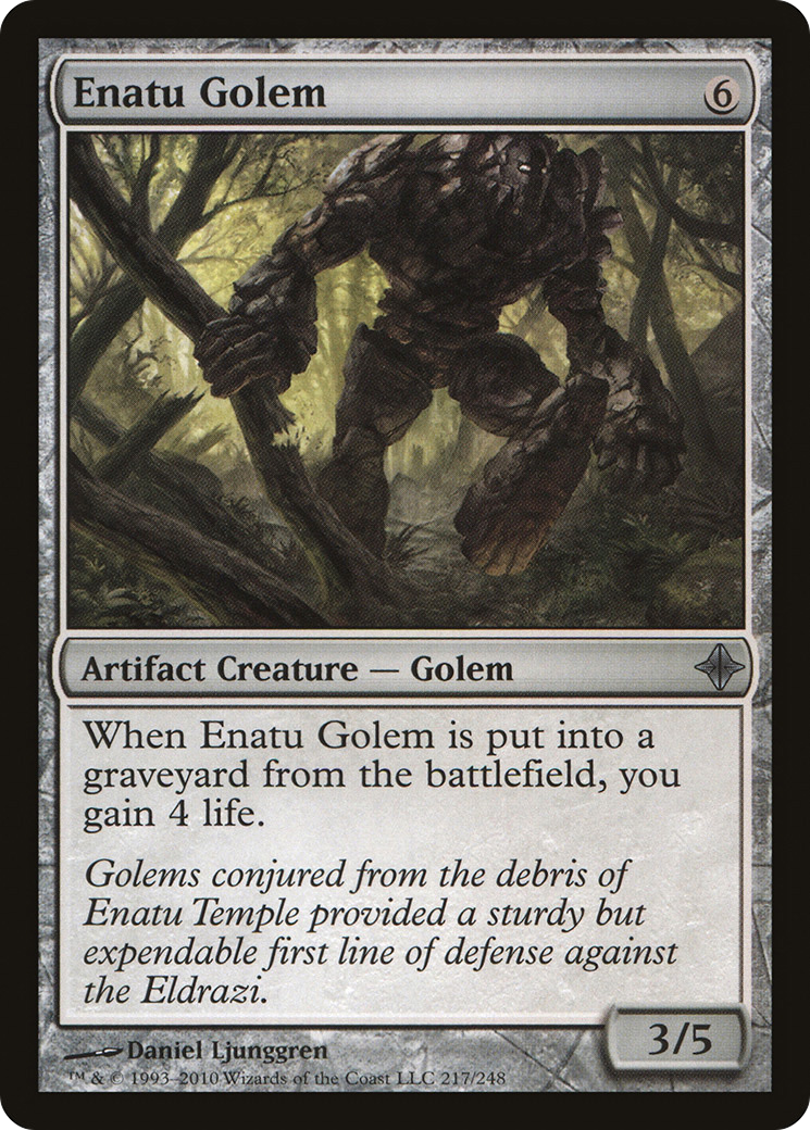 Image of Enatu Golem (ROE-217) - Rise of the Eldrazi Foil