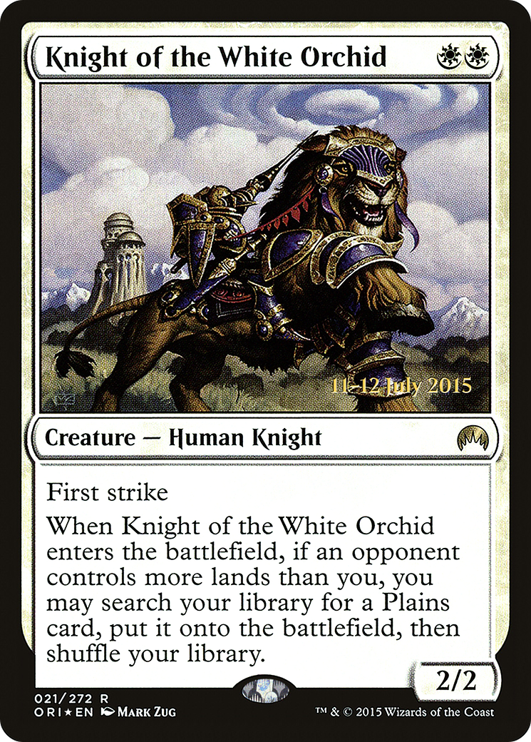 Image of Knight of the White Orchid (PRE-21S) - Magic Origins Promos Foil