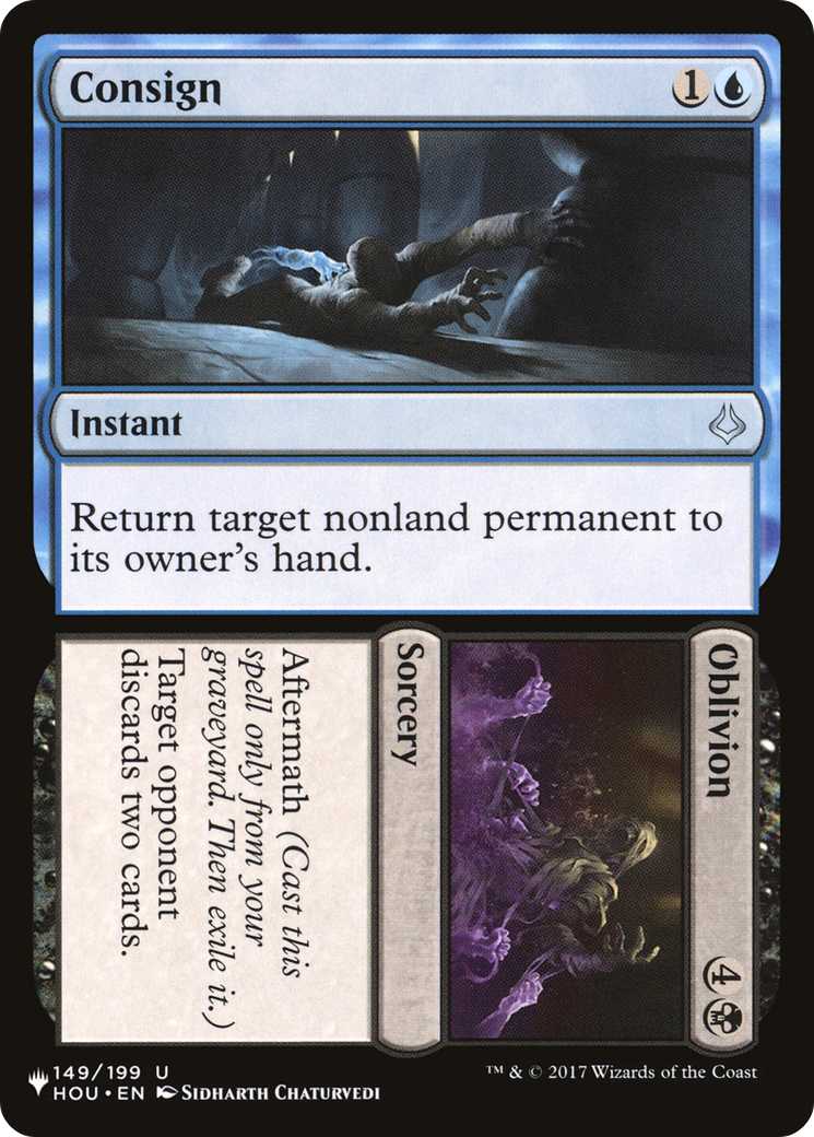 Image of Consign // Oblivion (LIST-HOU-149) - The List