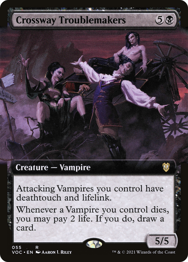 Image of Crossway Troublemakers (Extended Art) (VOC-055) - Crimson Vow Commander: (Extended Art)