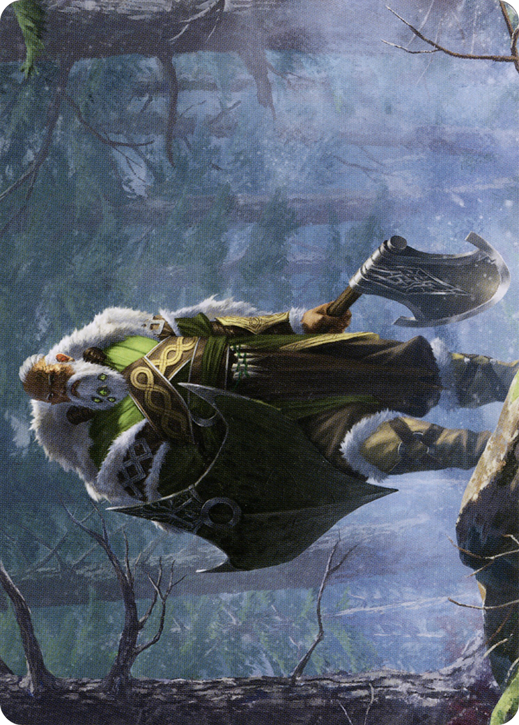 Image of Fynn, the Fangbearer // Fynn, the Fangbearer (ASKHM-044) - Art Series: Kaldheim (Borderless) Foil