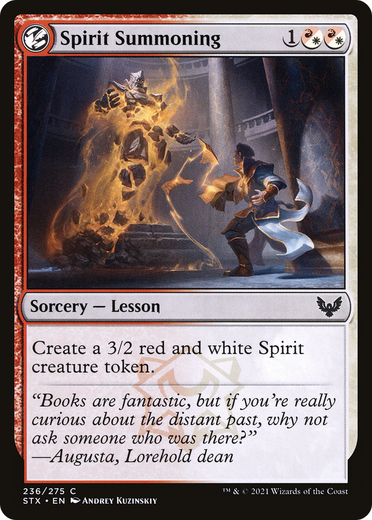 Image of Spirit Summoning (STX-236) - Strixhaven: School of Mages: (lesson) Foil