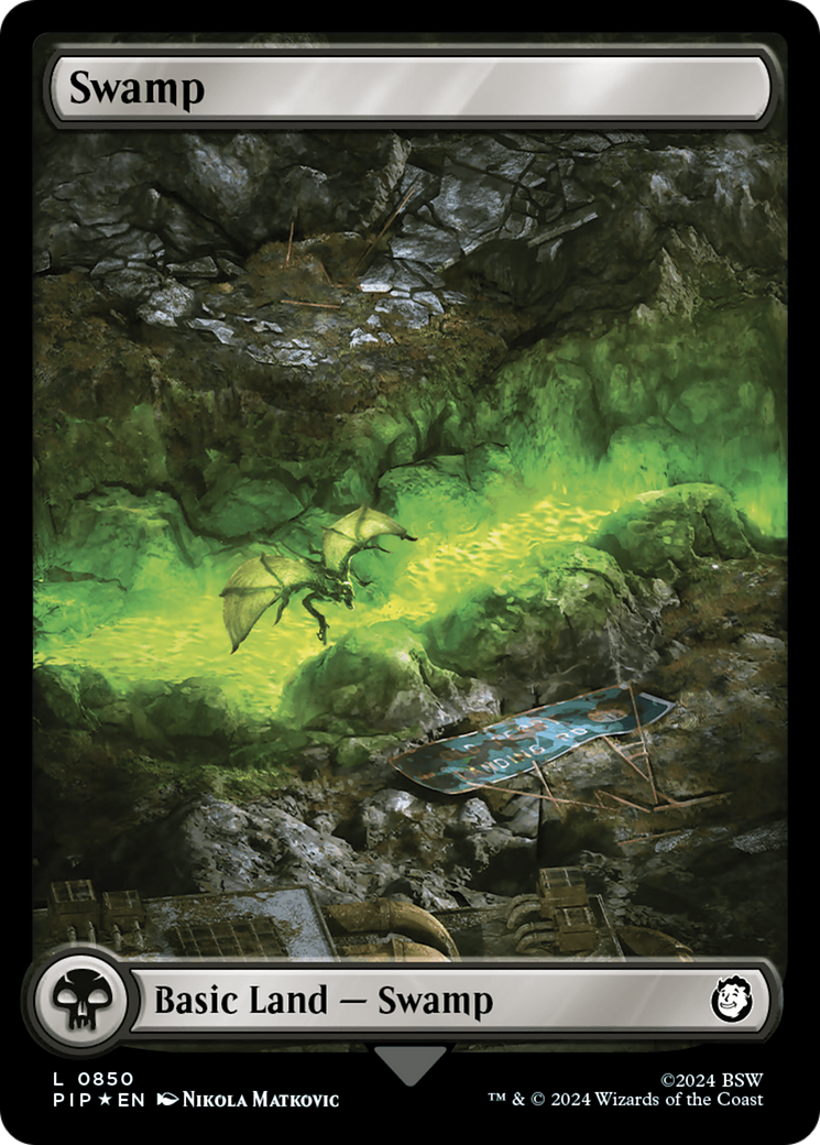 Image of Swamp (0850) (Surge Foil) (PIP-850) - Fallout Foil