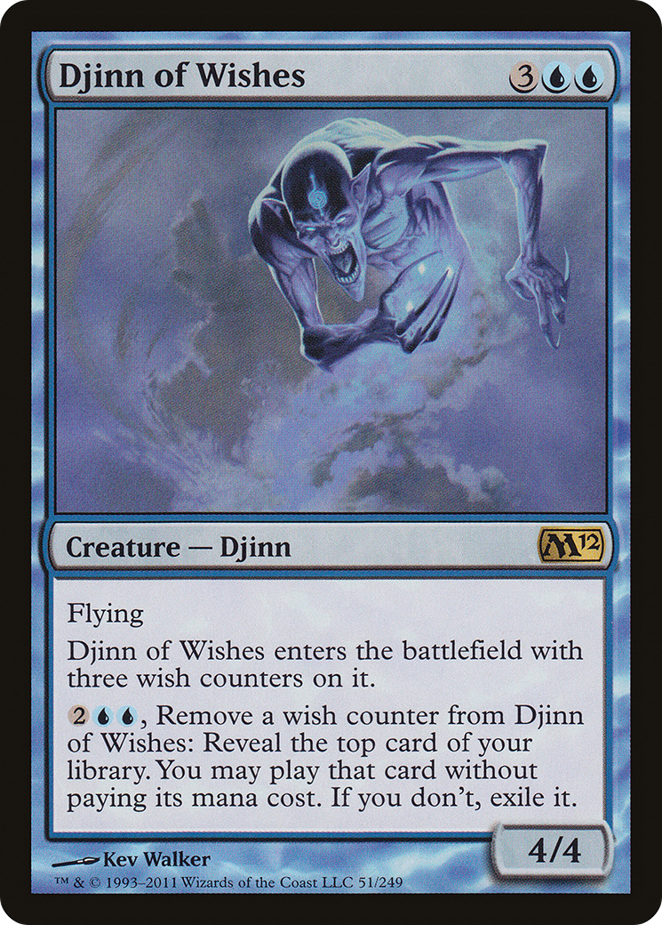 Image of Djinn of Wishes (M12-051) - Magic 2012 Foil
