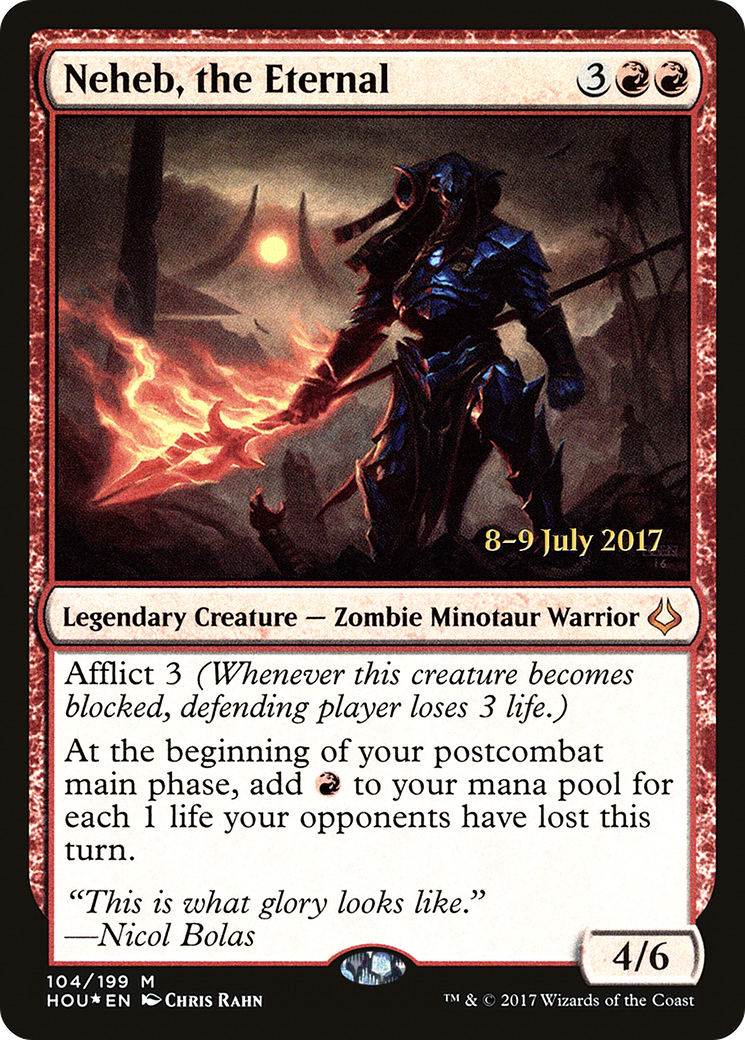 Image of Neheb, the Eternal (PRE-104) - Hour of Devastation Promos Foil