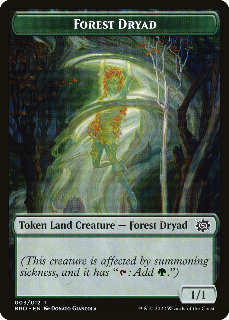 Image of Forest Dryad (TBRO-003) - The Brothers' War Tokens Foil