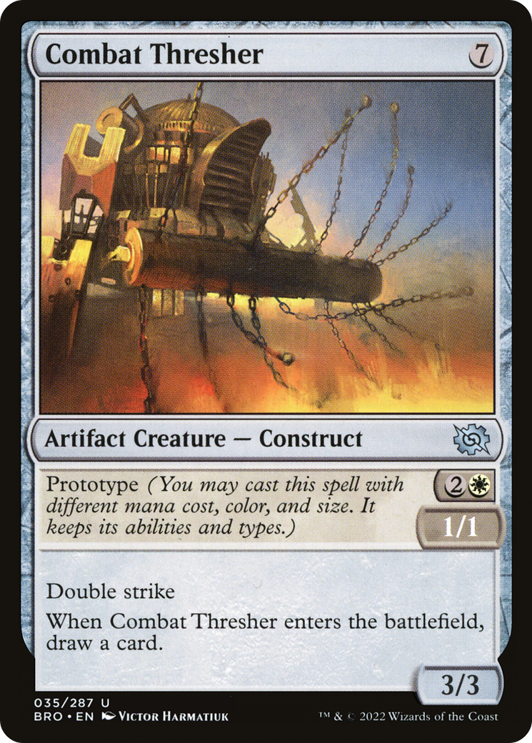 Image of Combat Thresher (BRO-035) - The Brothers' War Foil