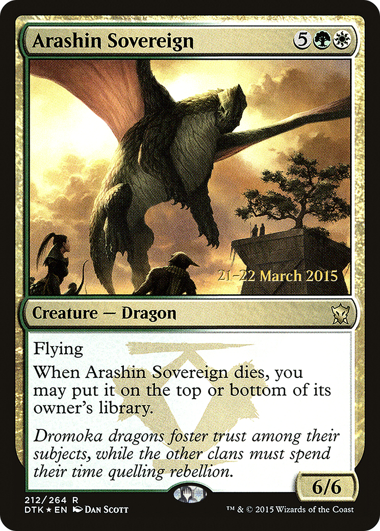 Image of Arashin Sovereign (PRE-212) - Dragons of Tarkir Promos Foil