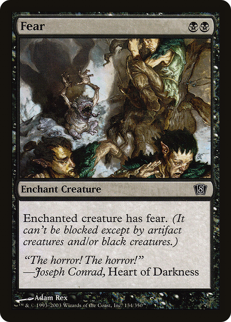 Image of Fear (8ED-134) - 8th Edition Foil
