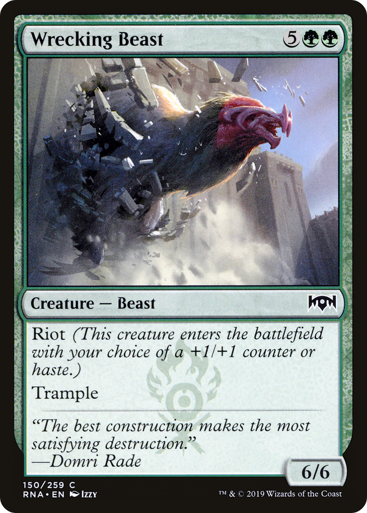 Image of Wrecking Beast (RNA-150) - Ravnica Allegiance Foil