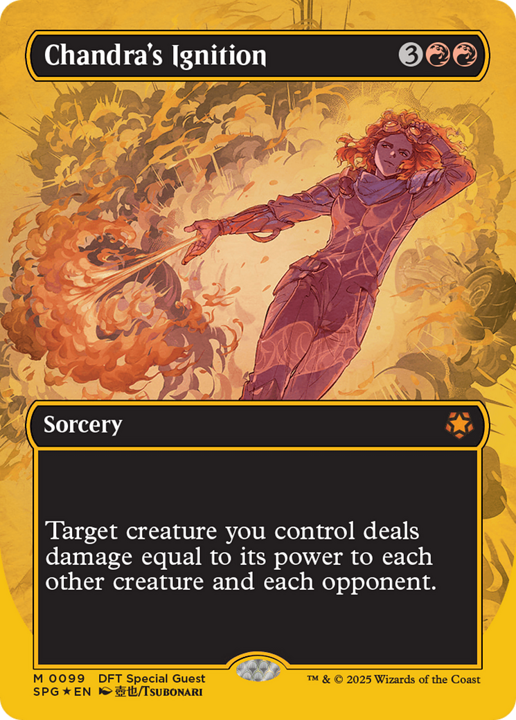 Image of Chandra's Ignition (Borderless) (First-Place Foil) (SPG-099) - Special Guests (Borderless) Foil