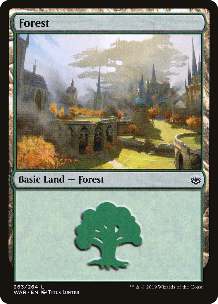 Image of Forest (263) (WAR-263) - War of the Spark Foil