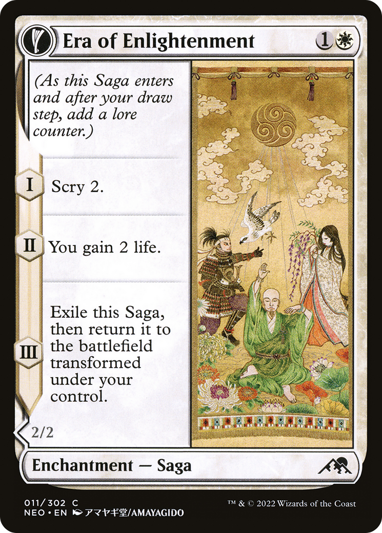 Image of Era of Enlightenment (NEO-011) - Kamigawa: Neon Dynasty: (fandfc, enchantment) Foil