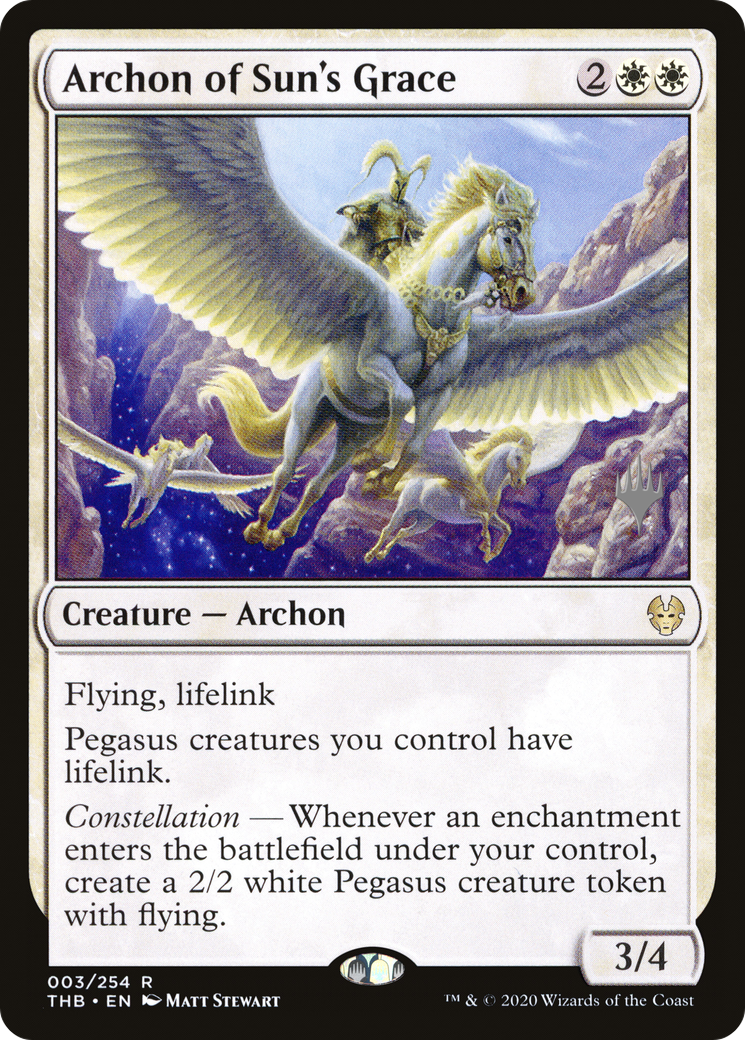 Image of Archon of Sun's Grace (PPTHB-03P) - Theros Beyond Death Promos
