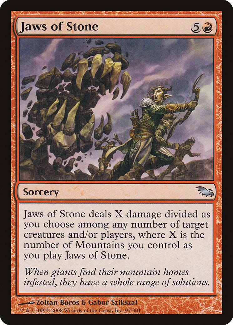 Image of Jaws of Stone (SHM-097) - Shadowmoor Foil