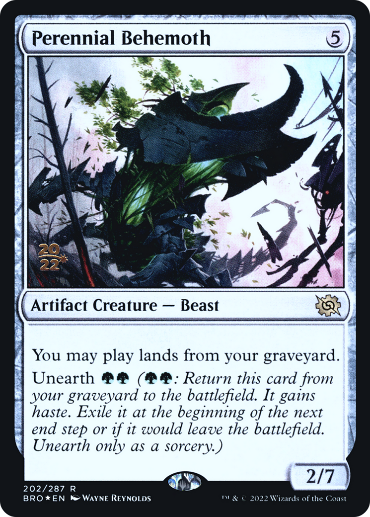 Image of Perennial Behemoth (PRE-202) - The Brothers' War Promos Foil