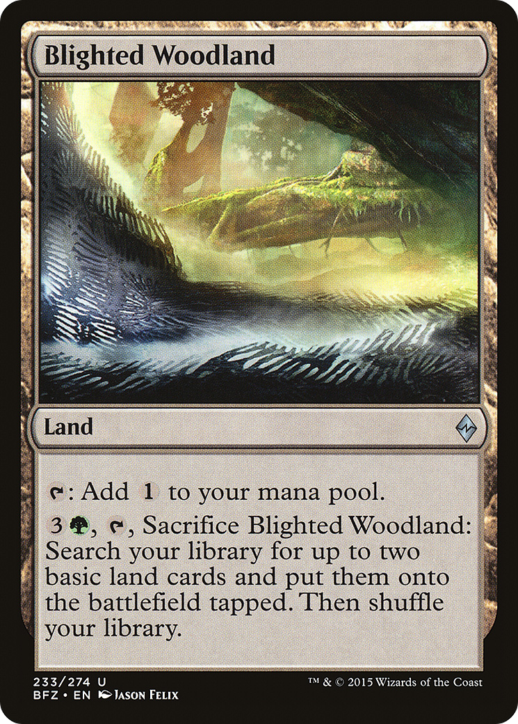 Image of Blighted Woodland (BFZ-233) - Battle for Zendikar