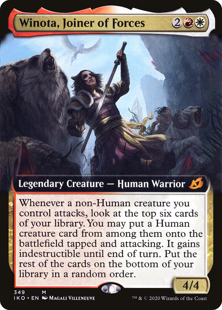 Image of Winota, Joiner of Forces (Extended Art) (IKO-349) - Ikoria: Lair of Behemoths: (Extended Art)