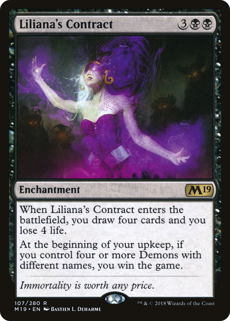 Image of Liliana's Contract (M19-107) - Core Set 2019