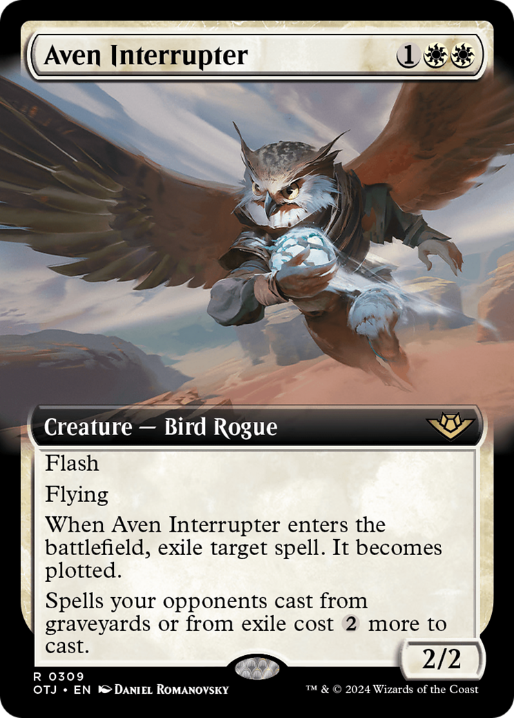Image of Aven Interrupter (Extended Art) (OTJ-309) - Outlaws of Thunder Junction: (Extended Art)