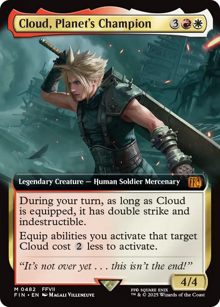 Image of Cloud, Planet's Champion (Extended Art) (FIN-482) - FINAL FANTASY: (Extended Art) Foil