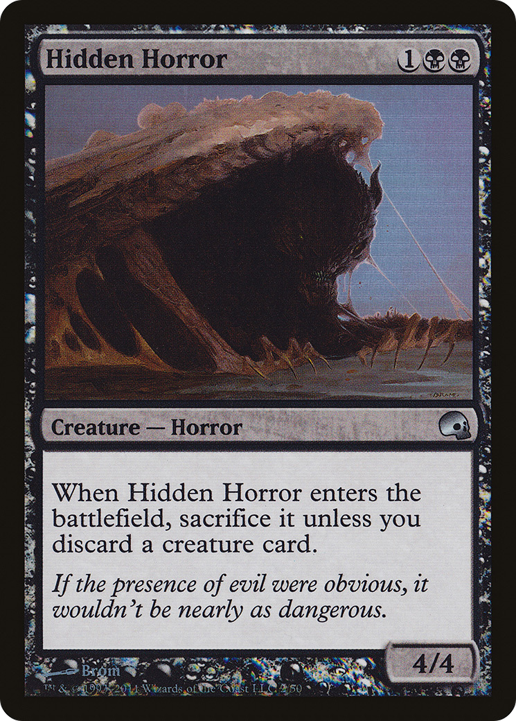 Image of Hidden Horror (GRV-002) - Premium Deck Series: Graveborn Foil