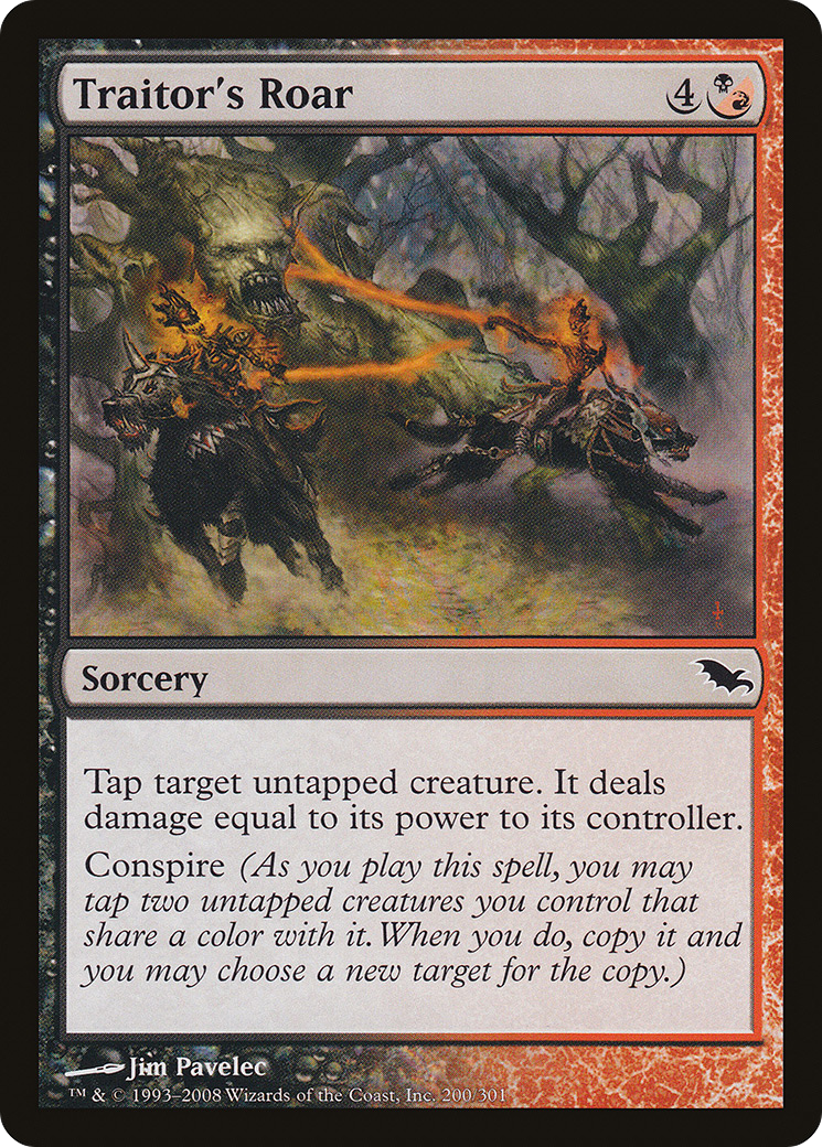 Image of Traitor's Roar (SHM-200) - Shadowmoor Foil