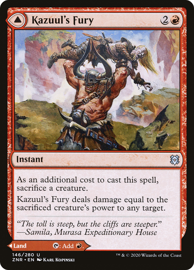Image of Kazuul's Fury (ZNR-146) - Zendikar Rising