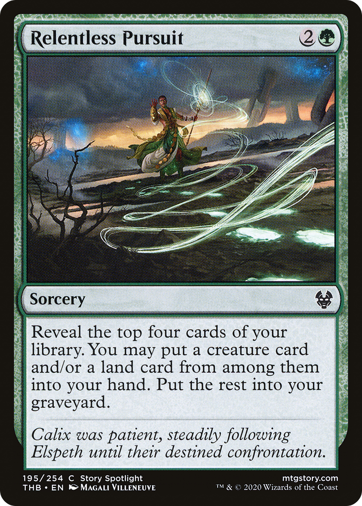 Image of Relentless Pursuit (THB-195) - Theros Beyond Death Foil