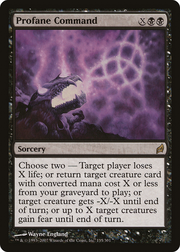 Image of Profane Command (LRW-135) - Lorwyn Foil