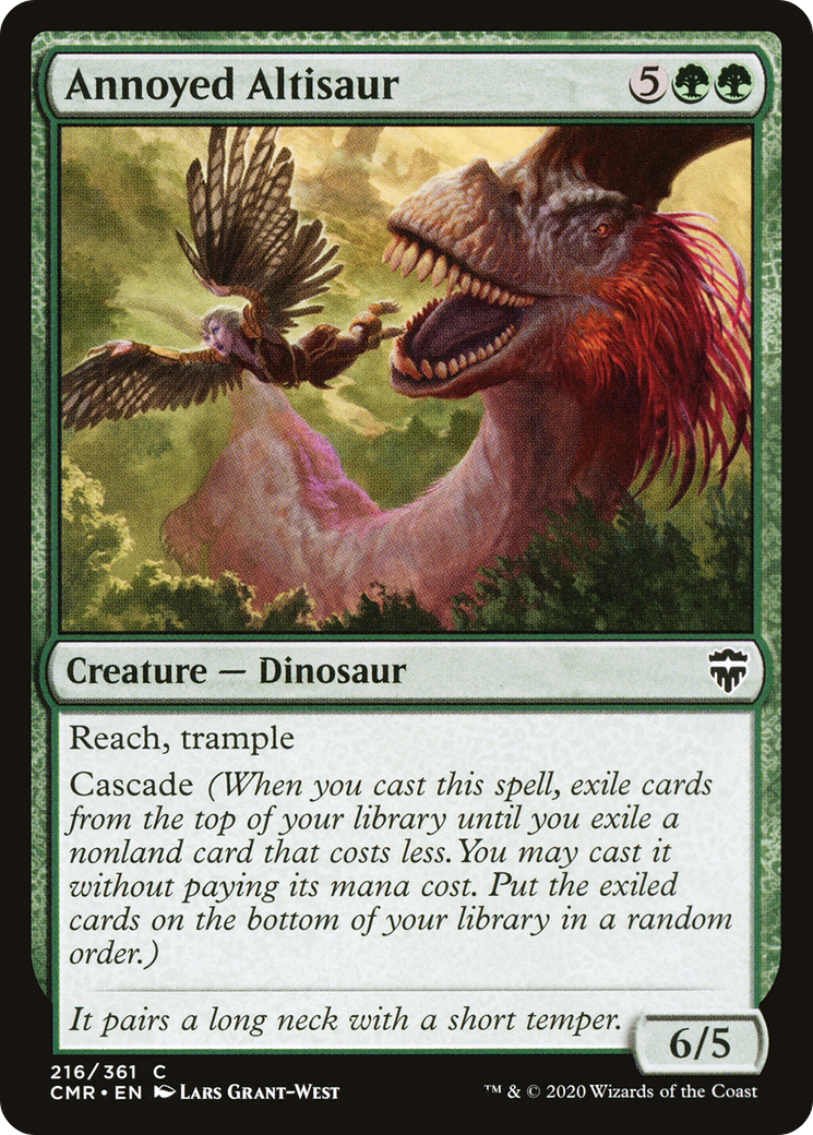Image of Annoyed Altisaur (CMR-216) - Commander Legends Foil