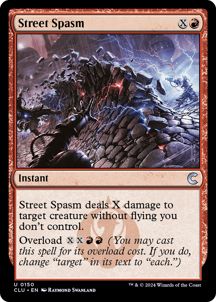 Image of Street Spasm (CLU-150) - Ravnica: Clue Edition