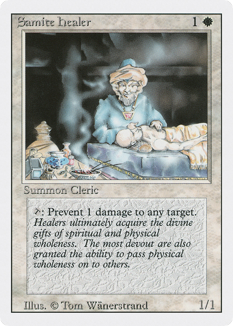 Image of Samite Healer (3ED-) - Revised Edition