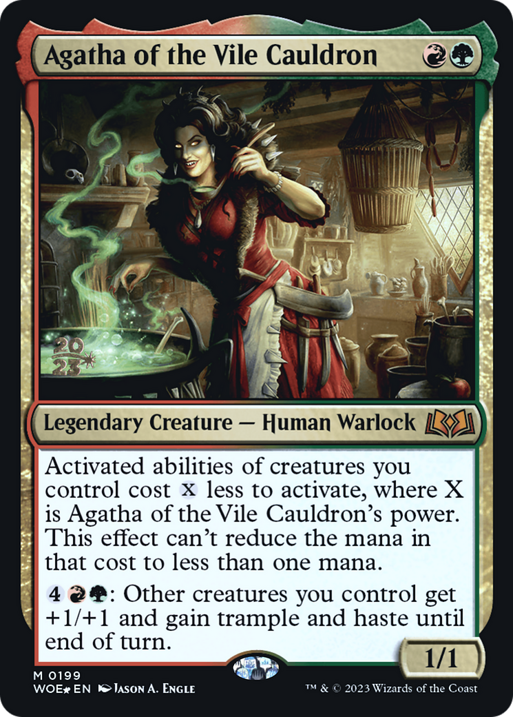 Image of Agatha of the Vile Cauldron (PRE-199) - Wilds of Eldraine Promos Foil