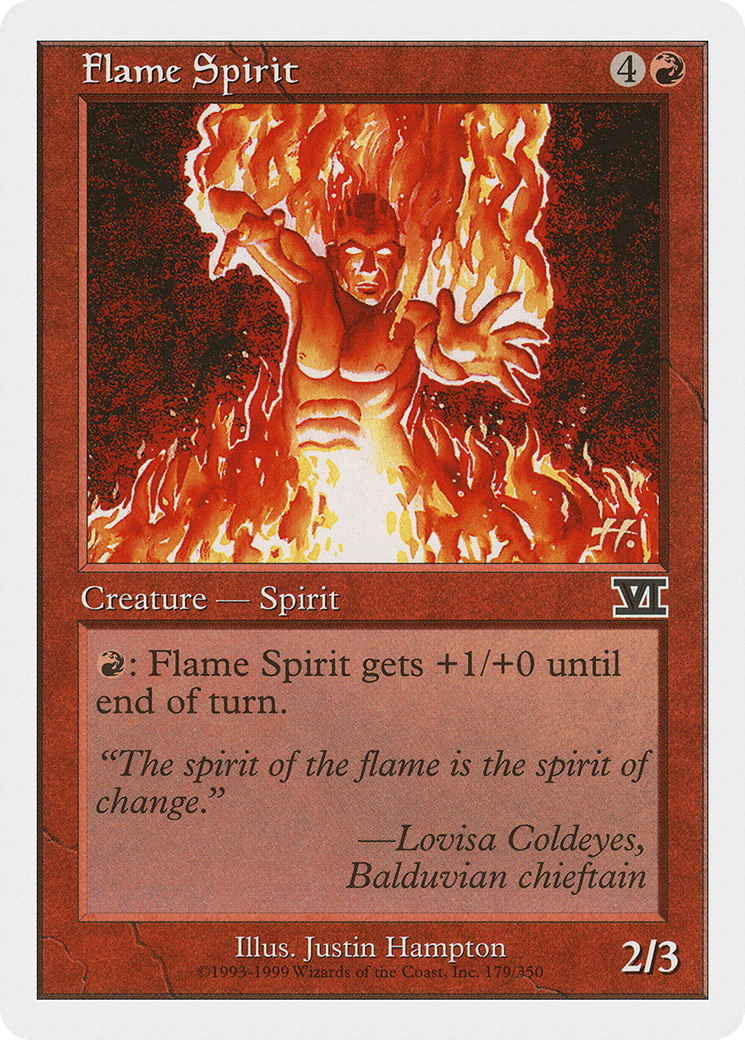 Image of Flame Spirit (6ED-179) - Classic Sixth Edition