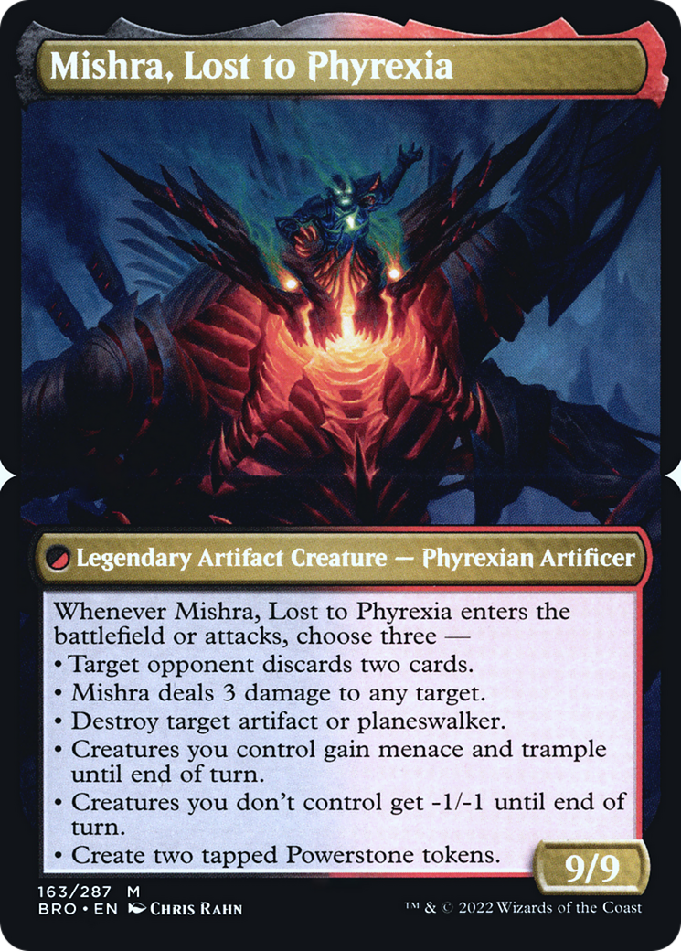 Image of Mishra, Lost to Phyrexia (PBRO-163BS) - The Brothers' War Promos Foil