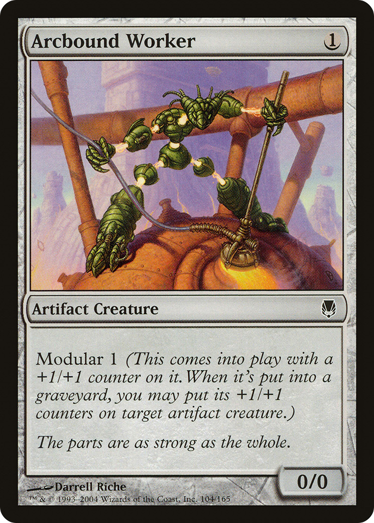 Image of Arcbound Worker (DST-104) - Darksteel Foil