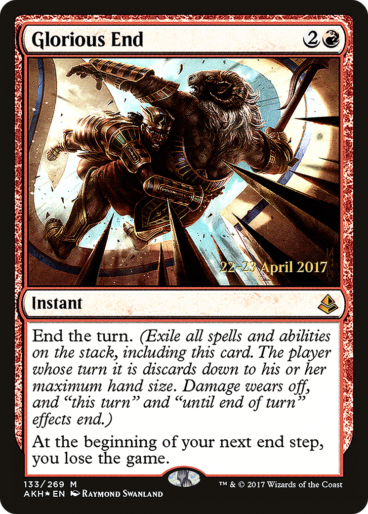 Image of Glorious End (PRE-133) - Amonkhet Promos Foil