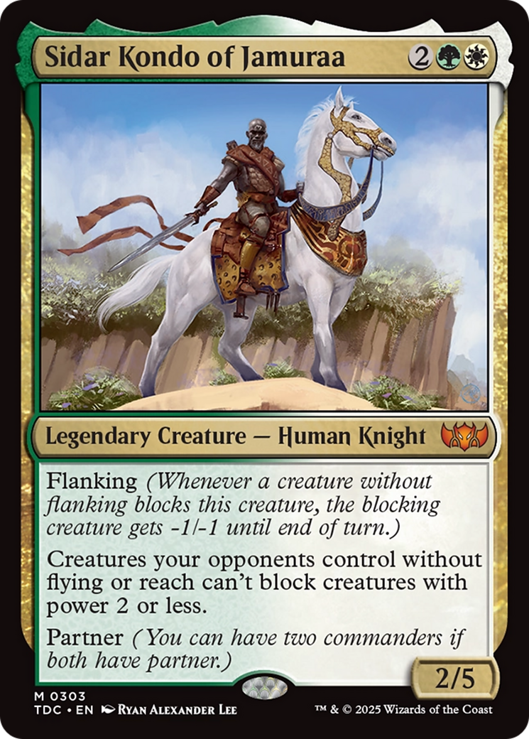 Image of Sidar Kondo of Jamuraa (TDC-303) - Commander: Tarkir: Dragonstorm