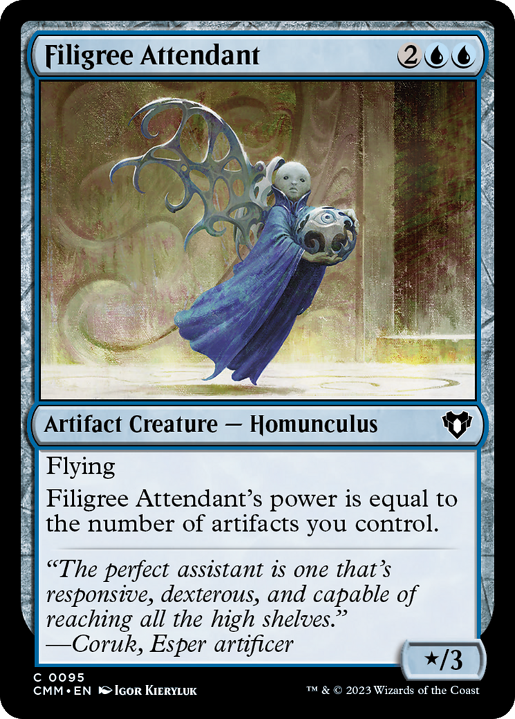 Image of Filigree Attendant (CMM-095) - Commander Masters