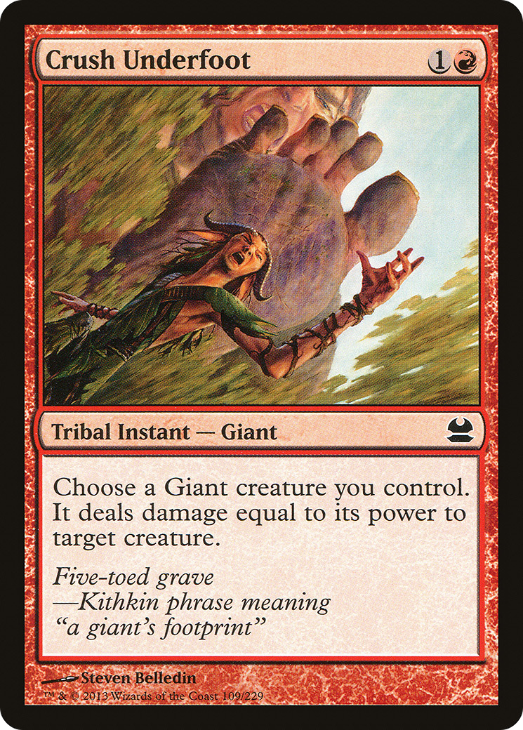 Image of Crush Underfoot (MMA-109) - Modern Masters