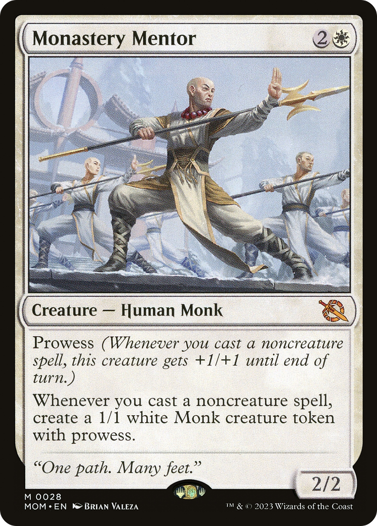 Image of Monastery Mentor (MOM-028) - March of the Machine Foil