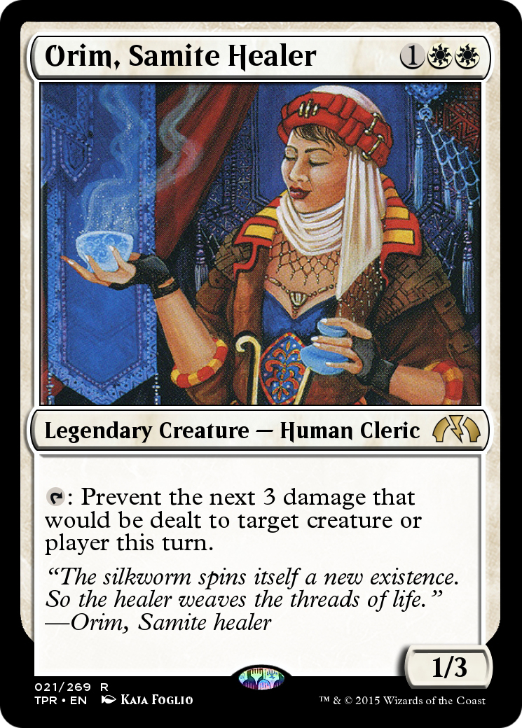 Image of Orim, Samite Healer (TPR-021) - Tempest Remastered Foil
